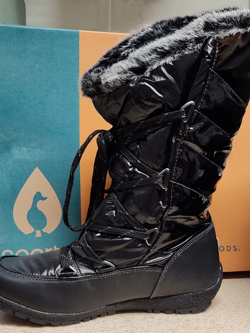 Charley By Sporto Waterproof Faux Fur Lined Snow Boots 👢 - Picture 2 of 9